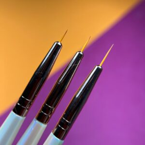 Kit 3 Pincel Fino Cabo Perolado - Real Love