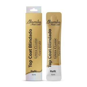 Top Coat Blindado Allsmile Sachê Real Love 10ml