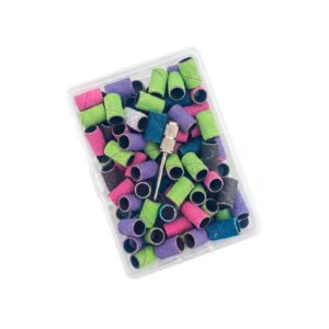 Kit Broca e Refil de Lixa Colorida Mandril 100un Dafu
