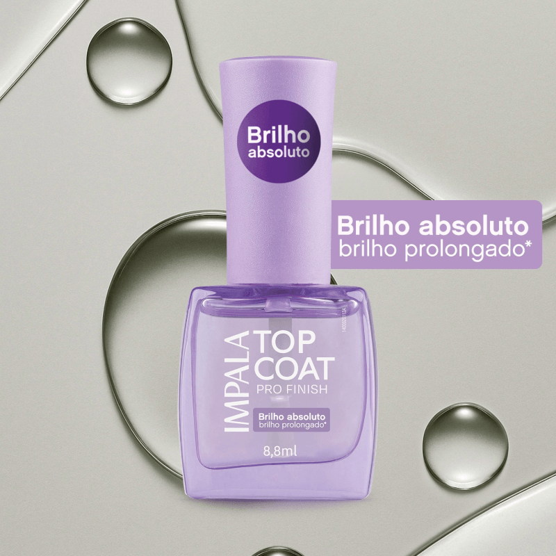 Top Coat Impala Pro Finish 8,8ml - Brilho Absoluto