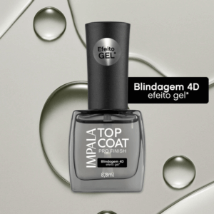 Top Coat Impala Pro Finish 8,8ml - Efeito Gel 4D