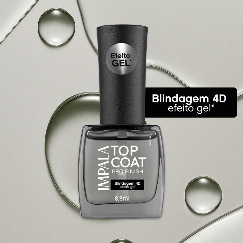 Top Coat Impala Pro Finish 8,8ml - Efeito Gel 4D