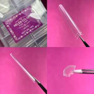 Tips Soft Gel Helen Color 240pçs – Bailarina Extra Longa