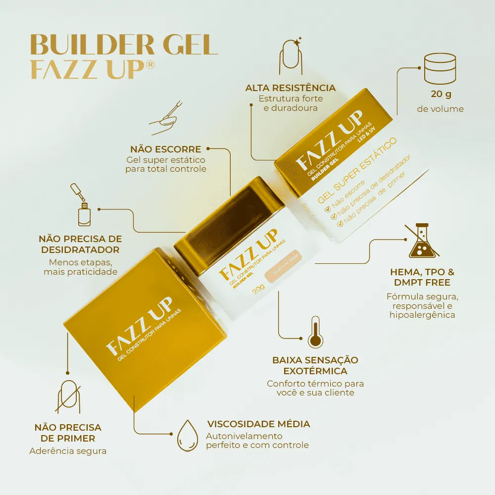 Gel Construtor Builder FAZZ UP 20g - Blush UP - Imagem 4