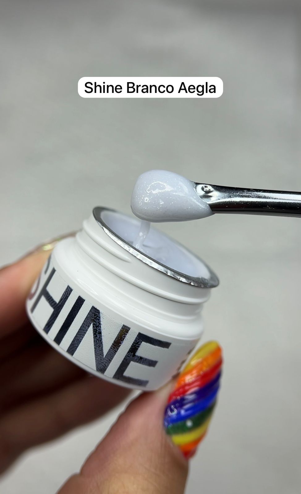 Gel Construtor Shine 10g Aegla PRO - Aetheria Branco - Imagem 2