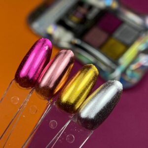 Pó Cromado Paleta Kaisa - Kit 4 Cores #01
