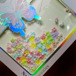 Kit Decoração Dafu - Flores 3d e Pérolas