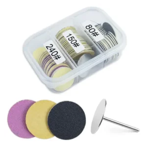Kit Broca Podal e Refil de Lixa Dafu 60un - #80 #150 #240