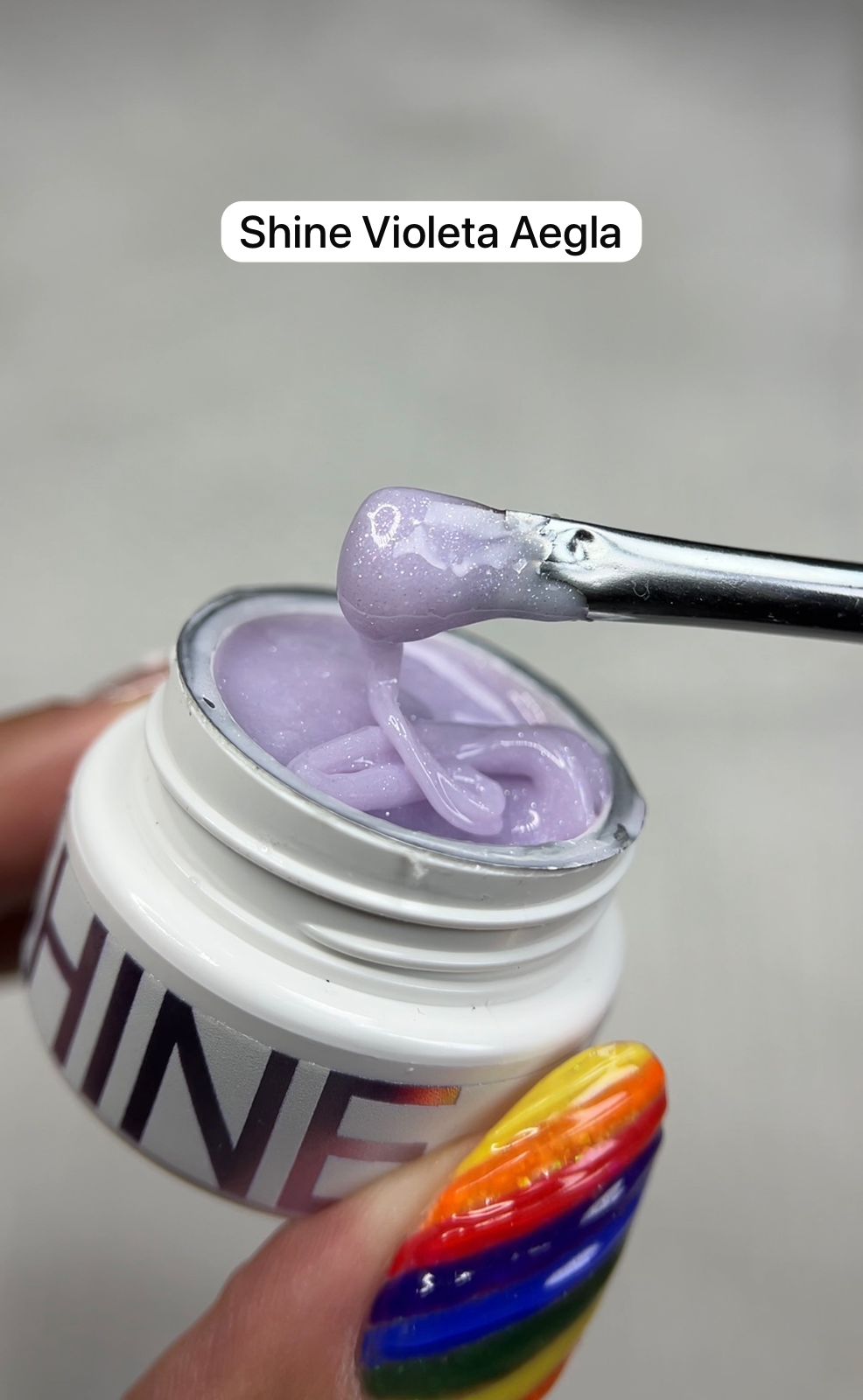 Gel Construtor Shine 10g Aegla PRO - Morphea Violeta - Imagem 2
