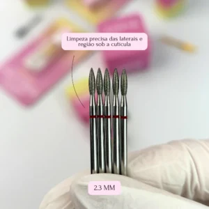 Broca Diamantada Zaryá Chama Vermelha 2.3mm Un - 336