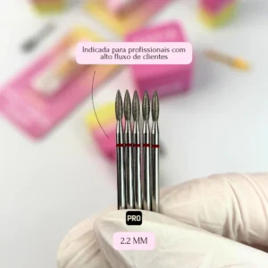 Broca Diamantada Zaryá Chama Vermelha 2.2mm Un - 343