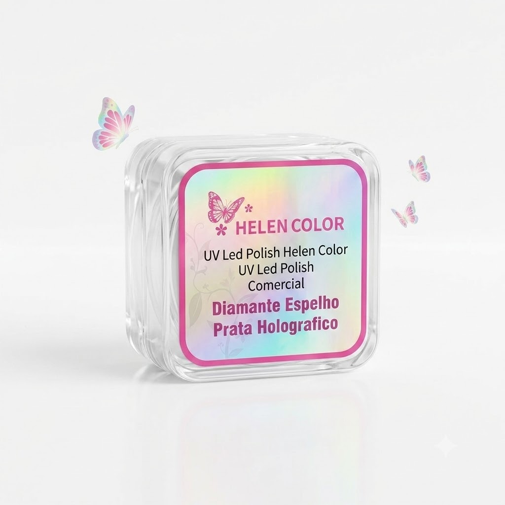 Gel Paint Helen Color 5g - Prata Holográfico