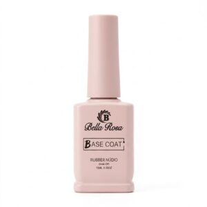 Base Coat Rubber Núdio Bella Rosa 15ml - Cor 02