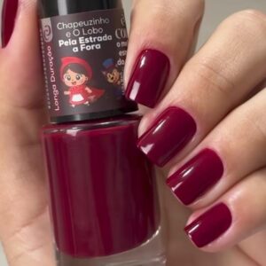 Esmalte Cora Chapeuzinho Vermelho e O Lobo 10ml - Pela Estrada a Fora