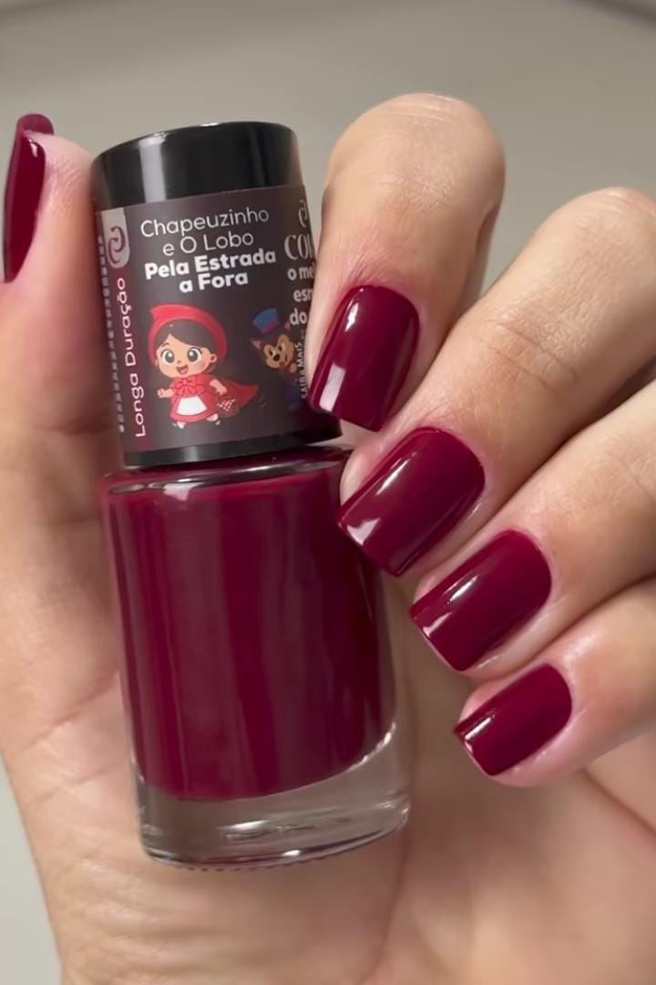 Esmalte Cora Chapeuzinho Vermelho e O Lobo 10ml - Pela Estrada a Fora
