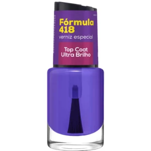Top Coat Ultra Brilho Verniz Fórmula 418 Cora 10ml